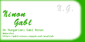 ninon gabl business card